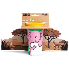 Munchkin Miracle 360˚ Wildlove Sippy Cup, 9oz, Elephant, 1 Count