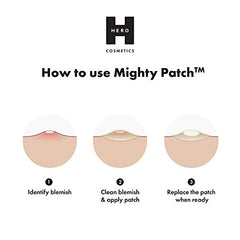 Mighty Patch Original from Hero Cosmetics - Medical-grade Hydrocolloid Pimple Patch, Nightime blemish patch, wake up to clearer looking skin, suitable for sensitive skin (72 Count)