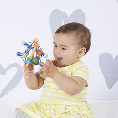 Manhattan Toy Skwish Color Burst Rattle and Teether Grasping Activity Toy