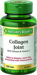 Nature's Bounty Collagen Joint with Calcium & Vitamin C, Helps to reduce joint pain associated with osteoarthritis, 120 Tablets