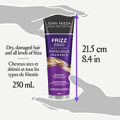 John Frieda Frizz Ease Miraculous Recovery Repairing Shampoo for Damaged Dry Hair, 250 ml (Pack of 1)