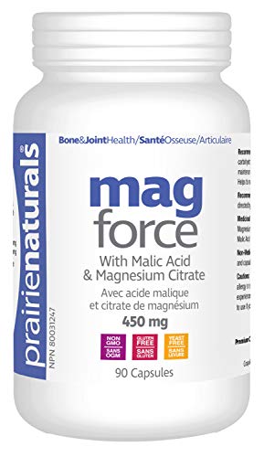 Prairie Naturals Mag force magnesium & malic acid 90 caps