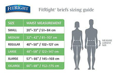 FitRight Ultra Adult Briefs with Tabs, Heavy Absorbency, Medium, 32"-42" (Pack of 20)