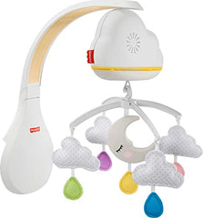 Fisher Price Sound Machine Calming Clouds Mobile & Soother Convertible Crib to Tabletop with Music & Lights for Newborn to Toddler