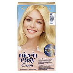 Clairol Nice'n Easy Permanent Hair Dye, SB2 Ultra Light Cool Summer Blonde Hair Color, 1 Count