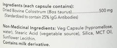 NOW - Colostrum 500mg 25% IgG 120 Vegetarian Capsules