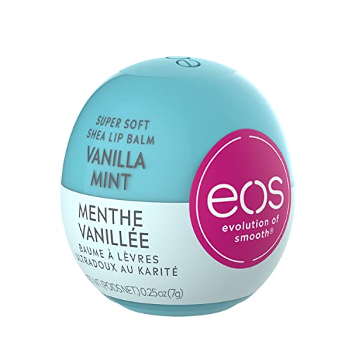 eos Vanilla Mint Visibly Soft Lip Balm, Shrink Wrapped, 7g, Pack of 1