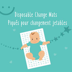 Baby Works - Disposable Change Pads, Waterproof & Leak-Proof Changing Pad, Super Soft, for Babies & Toddlers - 68x45 cm, 10 Count