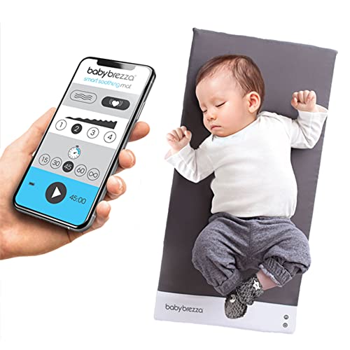 Baby Brezza Smart Soothing Mat - Vibrating Baby Mat/Soother Pad Aids in Calming Fussy Baby for Easier Sleep, Infant: 0-12 Months, Grey