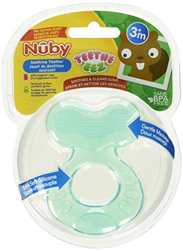 Nuby Soft Silicone Fish Teether Green