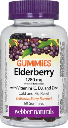 Elderberry Gummies with Vitamins C, D3, and Zinc