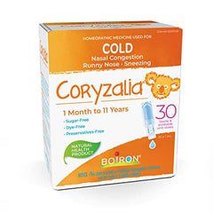 Boiron Coryzalia, 30 Doses. Baby Cold Relief Drops for Sneezing, Runny Nose, and Nasal Congestion, Non-drowsy, Sterile Single-use Liquid Oral Doses, 30 Count (Pack of 1) - Zecoya