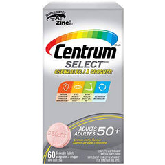 Centrum Select Chewables Adults 50+ Multivitamin Supplement Chewable Tablets, 60 Count