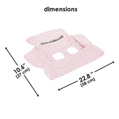 Diono Shop 'n Go Cart Liner, Shopping Cart Cover for Baby, Restaurant High Chair Cover for Baby, Infant, Toddler, Machine Washable, Pink