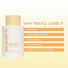 DESIGNME BOUNCE.ME Curl Conditioner with Argan Oil and Anti-frizz formula | Extra Nourishment and Protection | Provides Moisture Curl and Shine for Curly Hair, 300mL