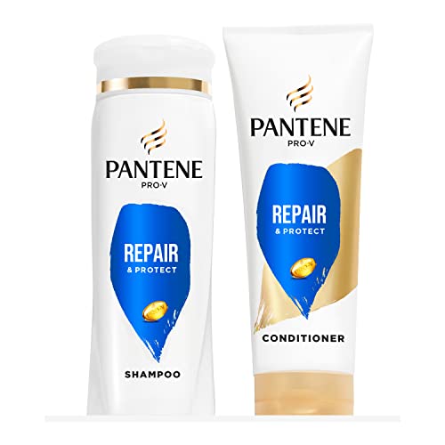 Pantene Shampoo and Conditioner Set, Repair & Protect for Damaged Hair, Safe for Color-Treated Hair (663 mL Total)