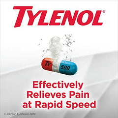 Tylenol Rapid Release for Headache Pain Relief, Fever, 500 mg Acetaminophen, 24 Gelcaps