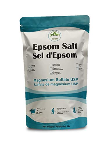 Yogti Pure Unscented Epsom Salt, 1 pound