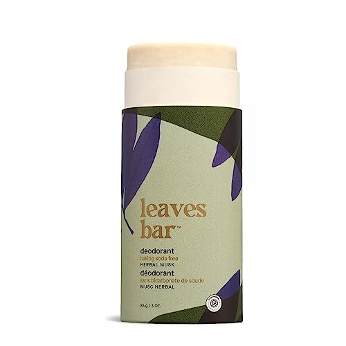 ATTITUDE Plastic-Free Free Deodorant, Aluminum Free, Baking-Soda Free, EWG Verified Body Care, Vegan and Cruelty-free, Herbal Musk, 85 g