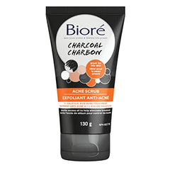 Bioré Charcoal Acne Scrub, Exfoliating Wash for the Face (130 g)