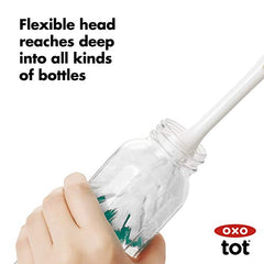 OXO Tot Bottle Brush with Nipple Cleaner and Stand, Teal