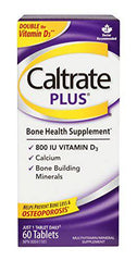 Caltrate Plus Vitamin D3 and Calcium Supplement, 600 mg Tablet, 60 Count