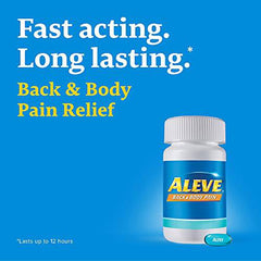 ALEVE Back and Body Pain Relief, clinically proven, Fast-Acting, Long-lasting, Naproxen Sodium 30 count