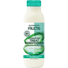 Garnier Fructis Hydrating Treat Conditioner, 98 Percent Naturally Derived Ingredients, Aloe, Hydrate for Normal Hair, 11.8 fl. oz.