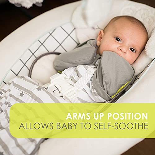 bblüv - Sleëp - Transition Zipper Swaddle Sack with Removable Sleeves -Arms Up Swaddle for Newborns and Infants Medium