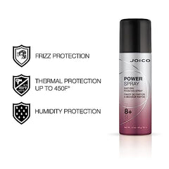 Joico PowerSpray Fast Dry Finishing Spray, Heat Styling Hairspray Strong Hold