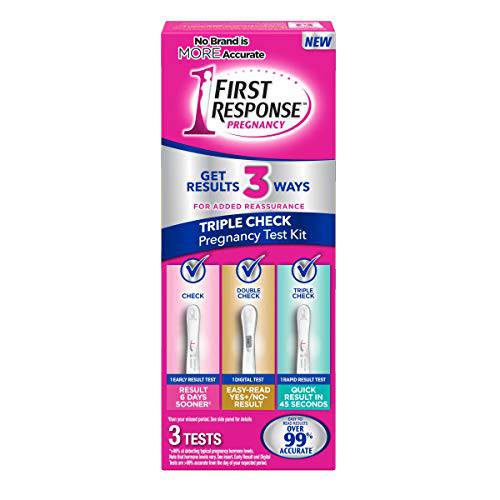 Triple Check Pregnancy Test Kit, 2 Analog, 1 Digital - Zecoya