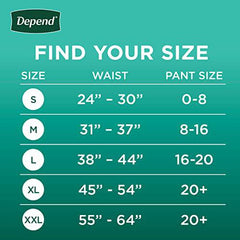 Depend Fresh Protection Adult Incontinence Underwear for Women (Formerly Depend Fit-Flex), Disposable, Maximum, Medium, Blush, 30 Count