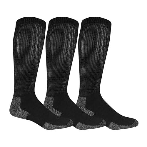 Dr. Scholl's mens 2 Pack Non-binding Diabetes and Circulatory Crew Socks, Black, 7-12