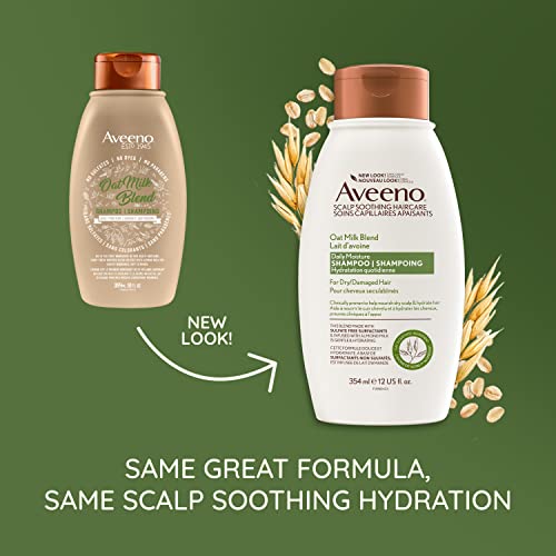 Aveeno Daily Hydration + Oat Milk Shampoo, 354 milliliters