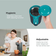 Babymoov Instant Baby Bottle Prep - Automatic Water Warmer & Dispenser for Fast & Easy Baby Formula Bottles (Stainless Steel Tank