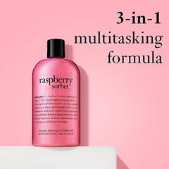 raspberry sorbet shampoo, shower gel & bubble bath