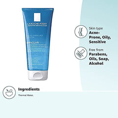 La Roche-Posay Gel Face Cleanser, Effaclar Purifying Foaming Gel Cleanser for Oily Skin and Sensitive Acne-Prone Skin, Alcohol-Free & Soap-Free, 200ml (Packaging may vary)