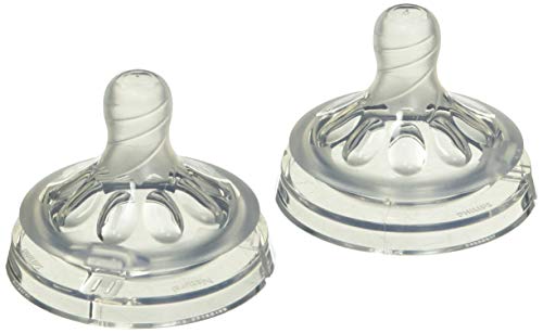 Philips Avent Natural Baby Bottle Nipple, Newborn 0M+, 2pk, SCF651/23