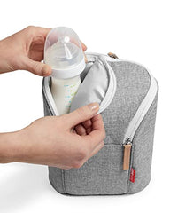 Skip Hop Baby Bottle Bag, Grab & Go, Grey Melange