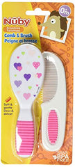 Nuby Comb and Brush Set Pink