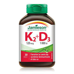 Vitamin K2 120 mcg and Vitamin D3 1,000 IU