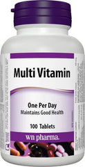 Webber Naturals Pharma Multivitamin, Tablet, 100 Count