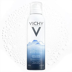 Vichy Mineralizing Volcanic water Facial Mist for All Skin Types with 15 Minerals, 100% Pure and Natural, Protects, Calms & Soothes Skin, Hypoallergenic, Fragrance-Free, 150G