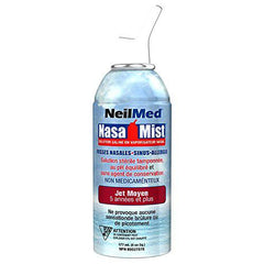 NeilMed Nasamist Medium Stream Saline Nasal Spray, 6 Ounce