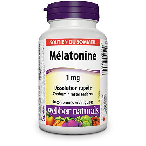 Webber Naturals® Melatonin Quick Dissolve , 1 mg - Zecoya