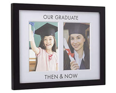 Pearhead Then and Now Graduation Frame, Celebrate Milestones and Capture First and Last Graduation Photos in Graduation Cap and Gown