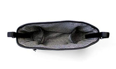 Itzy Ritzy Adjustable Stroller Caddy & Stroller Organizer Featuring Two Built-in Pockets, Front Zippered Pocket and Adjustable Straps to Fit Nearly Any Stroller, Black with Silver Hardware