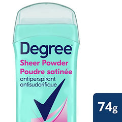 Degree Antiperspirant Stick for 48 Hour Sweat & Odour Protection Sheer Powder Deodorant for Women keeps you feeling fresh & dry 74 g