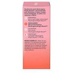 Neutrogena Bright Boost Illuminating Face Serum With Neoglucosamine & Turmeric Extract for Even Skin Tone & Resurfacing, Anti-Aging, oil-free, 30 Milliliters