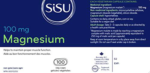 SISU Magnesium 100 mg 100 VC